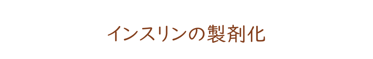 インスリンの製剤化